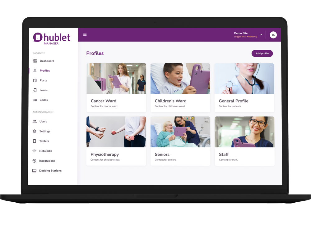 Healthcare-Hublet-Profiles---Hublet-Manager-for-Healthcare-Tablet