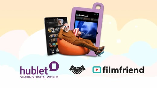 Hublet Partners with filmfriend and myfilmfriend Streaming Service to Enrich Library Offers on Shared Tablets