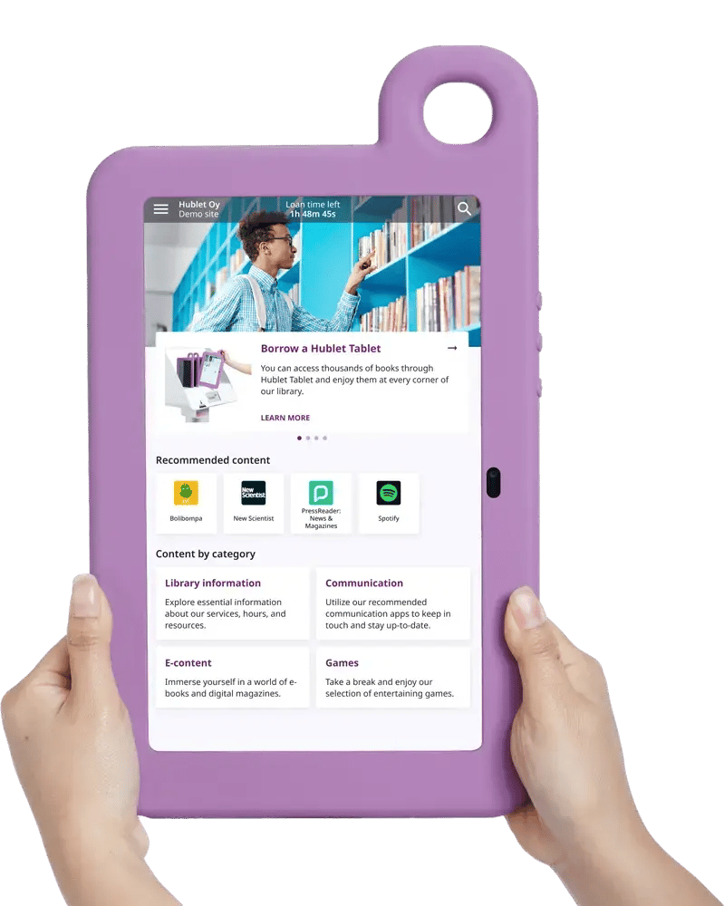 Hublet One - Content sharing on shared tablets