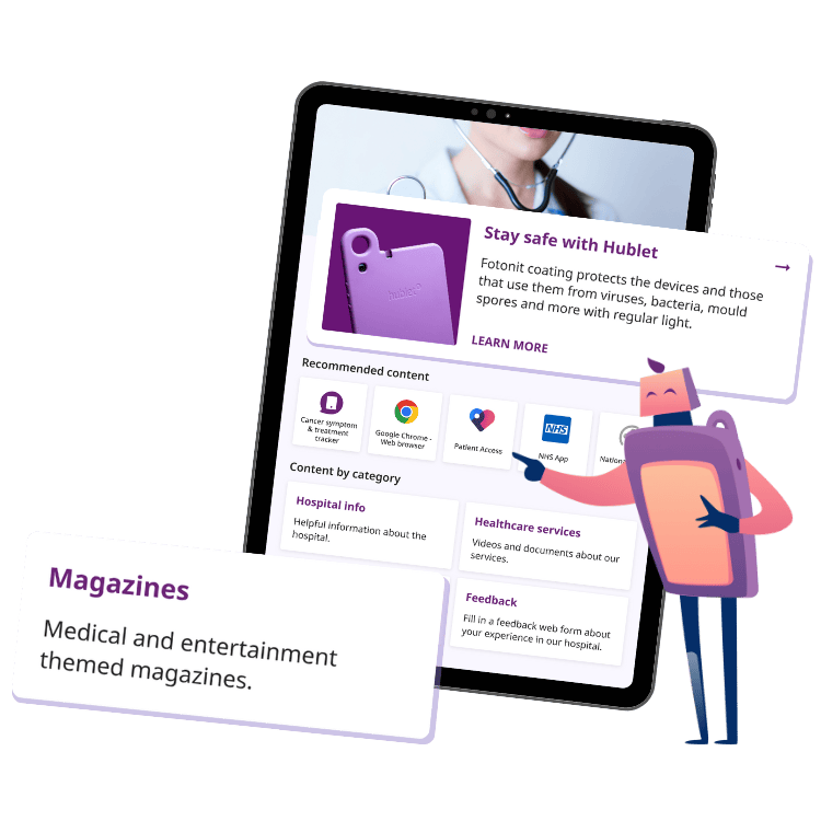 Healthcare tablet with Hublet Solution-1